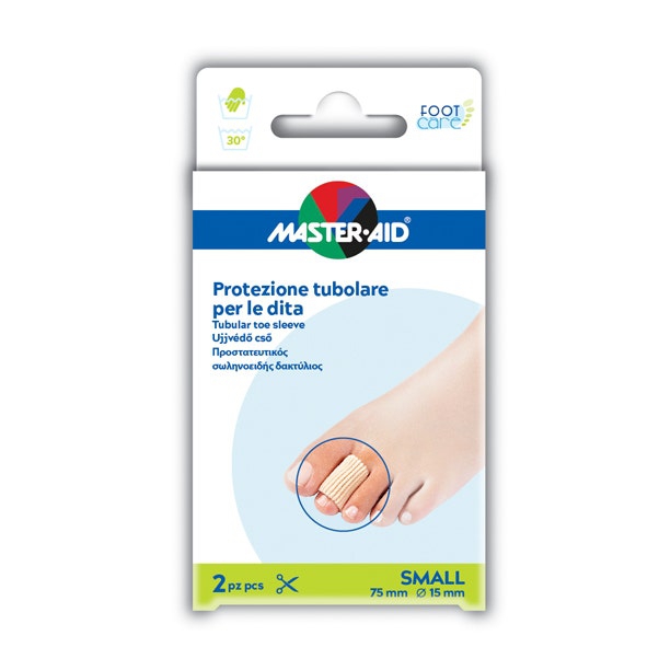 Master Aid Protezione Tubolare Dita Small 2 Pezzi