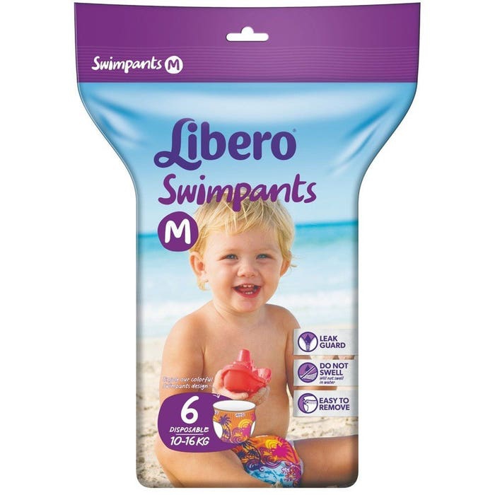 Libero Swimpants Pannolino Per il Mare Taglia M 6 Pezzi