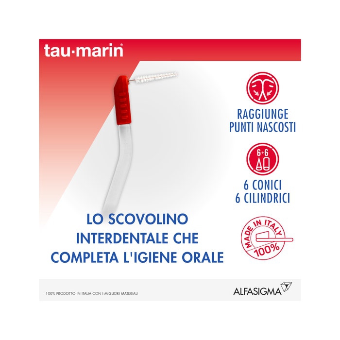 Tau-Marin Set Interdentale Scovolini Anti Placca 4 Misure