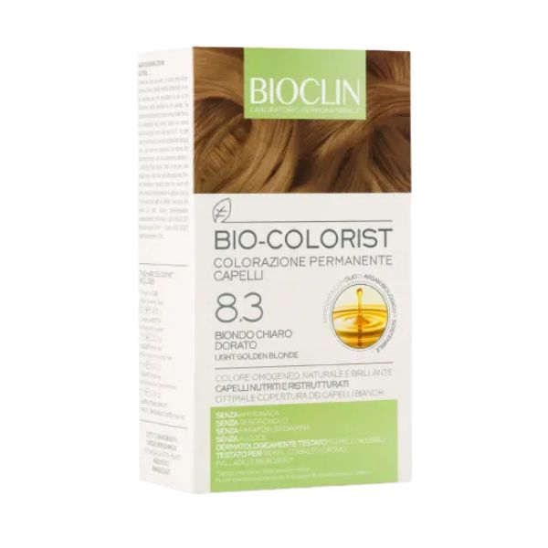 Bioclin Bio-Colorist 8.3 Biondo Chiaro Dorato Tintura Naturale Capelli