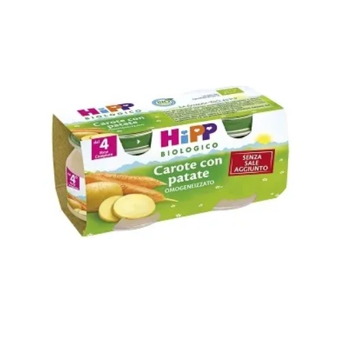 Hipp Biologico Omogeneizzato Carota e Patate 2 x 80 g