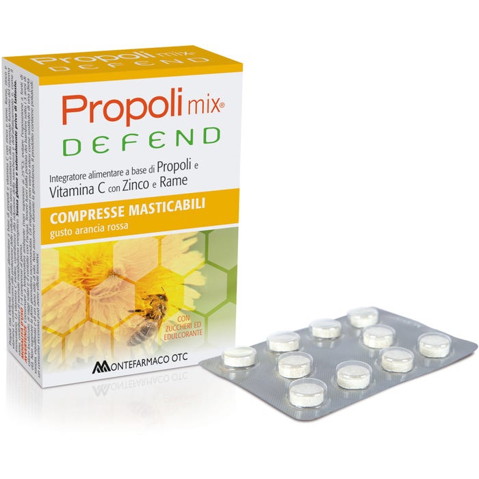 Propoli Mix Defend Integratore Sistema Immunitario 30 Compresse Masticabili