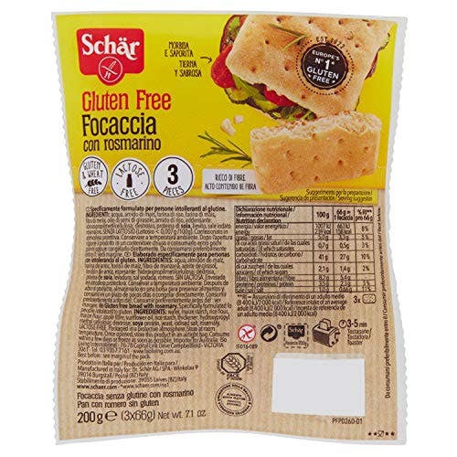 Schar Focaccia Con Rosmarino Senza Glutine 200 g