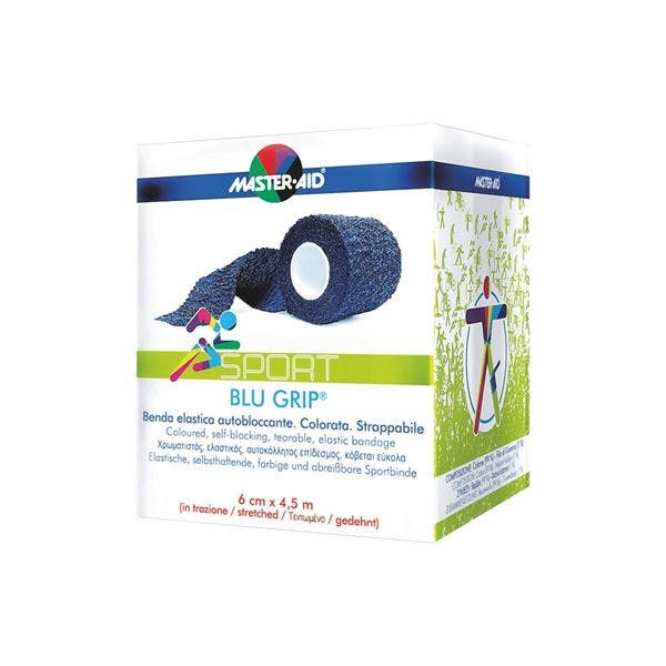 Master Aid Blu Grip Benda Elastica cm 6 x 4,5 m