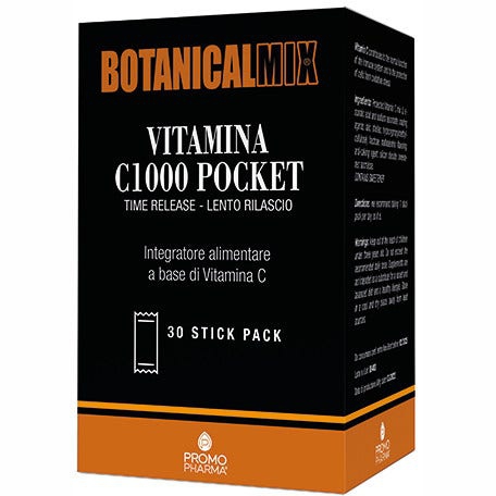 Botanical Mix Vitamina C1000 Pocket Integratore Sistema Immunitario 30 Stick