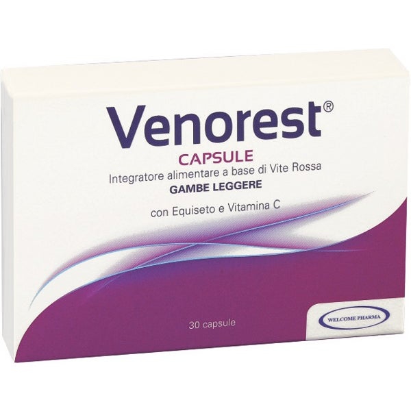 Venorest Capsule Integratore Di Vite Rossa 30 Capsule