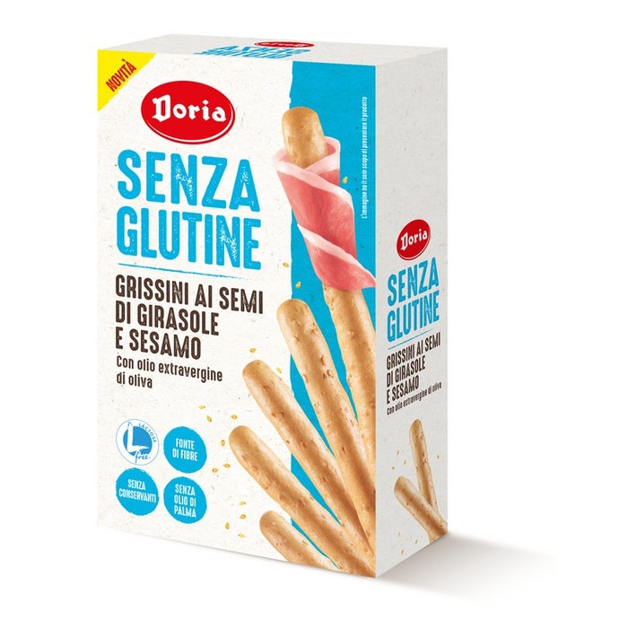 Doria Senza Glutine Grissini Semi Di Girasole E Sesamo 100g