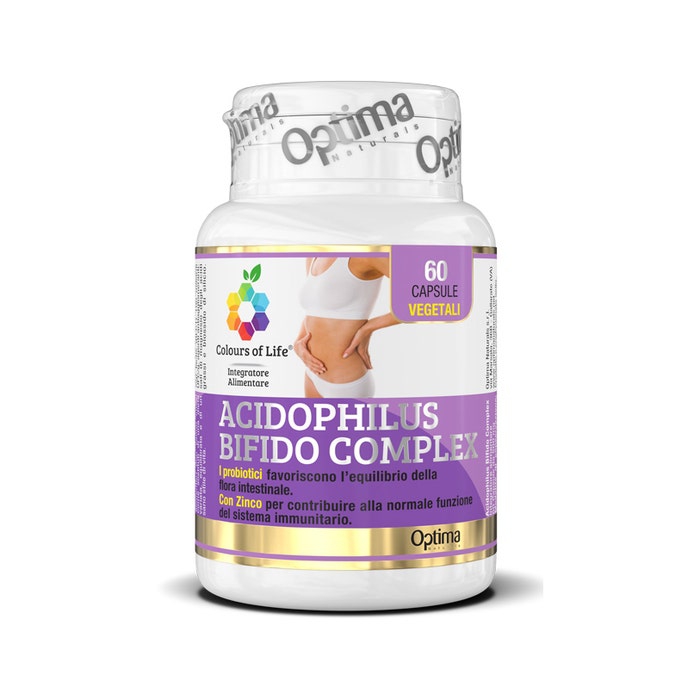 Optima Colours Of Life Acidophilus-Bifido Complex Integratore Probiotici 60 Caps