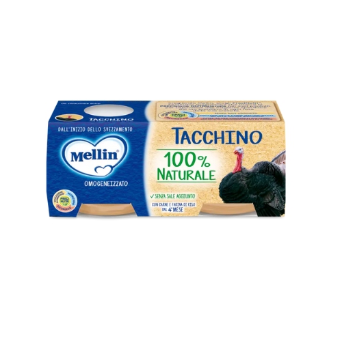 Mellin Omogeneizzato di Tacchino 2 x 80 g