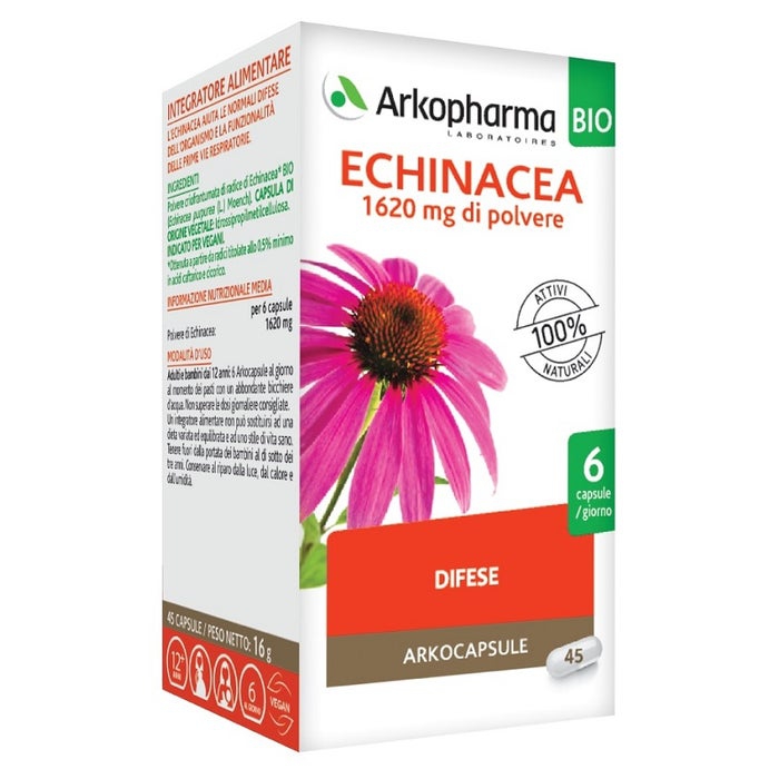 Arkocapsule Echinacea Bio Integratore Difese Immunitarie 45 Capsule