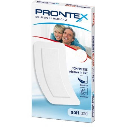 Safety Prontex Soft Pad Garza Adesiva 10x30cm 2 Pezzi