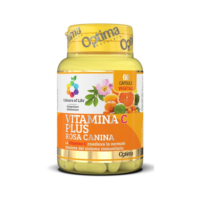 Optima Colours of Life Vitamina C Con Plus Rosa Canina Integratore Difese Immuni