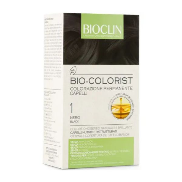 Bioclin Bio-Colorist 1 Nero Tintura Naturale Capelli