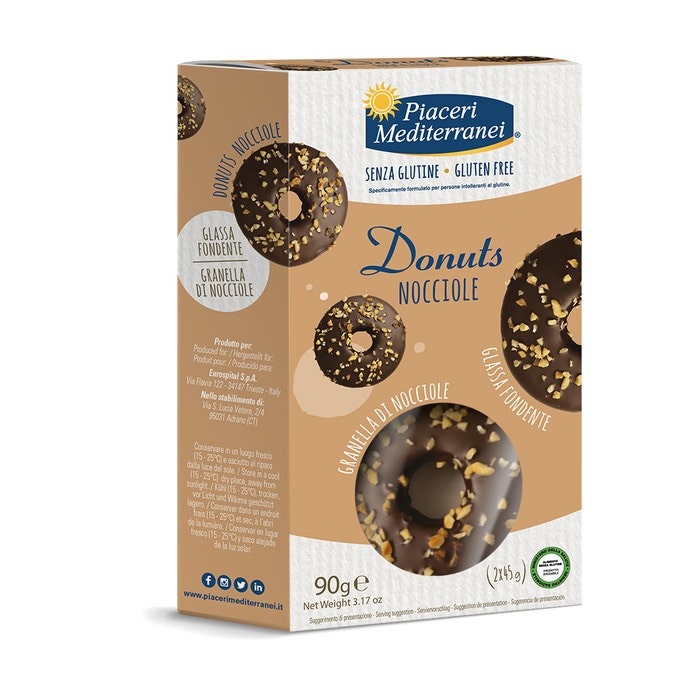 Piaceri Mediterranei Donuts Nocciole 90g