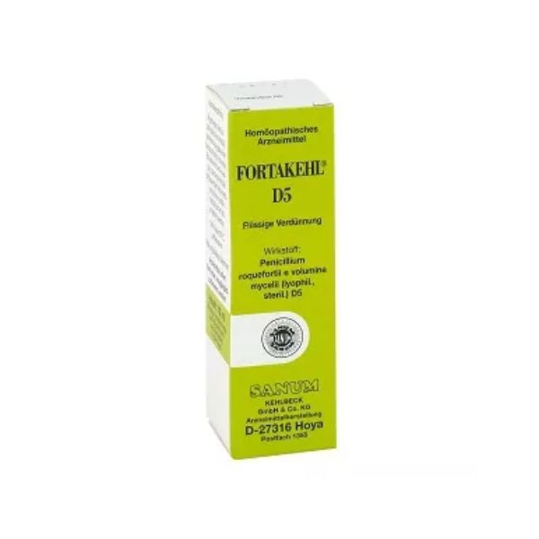 Gocce omeopatiche Sanum Fortakehl D5  supportano il sistema immunitario e migliorano il benessere generale  flacone da 10ml.