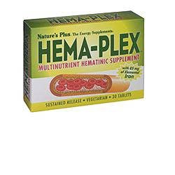 Nature's Plus Hema Plex Ferro Organico Integratore 30 Tavolette