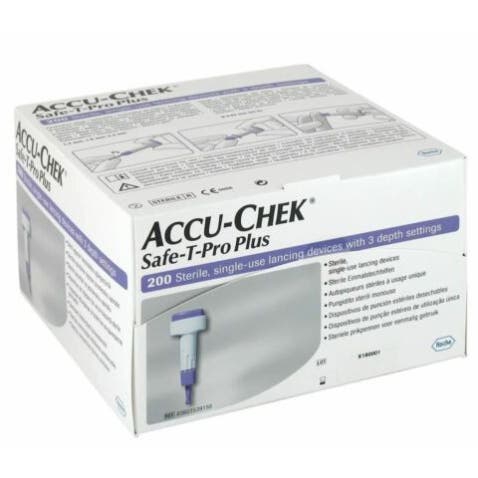 Lancette Pungidito Accu-Check Safe T Pro Plus PD 200 Pezzi