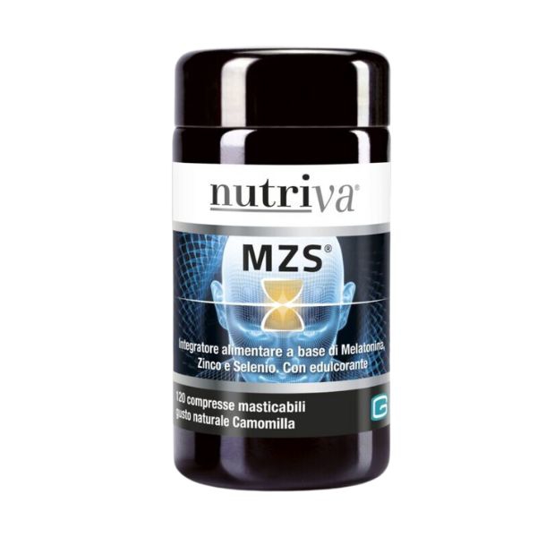 Nutriva MZS Integratore di Melatonina 120 Compresse Masticabili