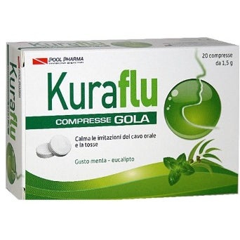 Kuraflu Gola Menta e Eucalipto Integratore Tosse 20 Compresse