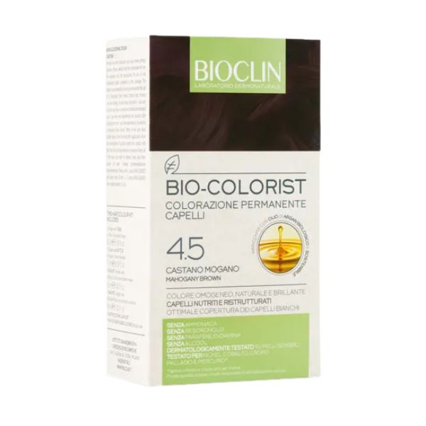 Bioclin Bio-Colorist 4.5 Castano Mogano Tintura Naturale Capelli