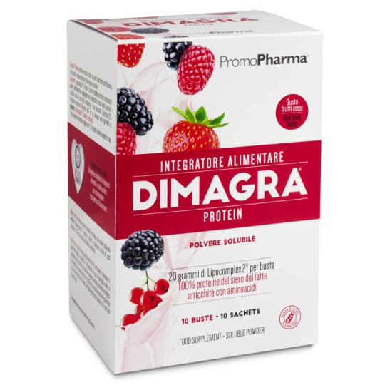 Dimagra Protein Red Fruit Integratore Dimagrante 10 Bustine