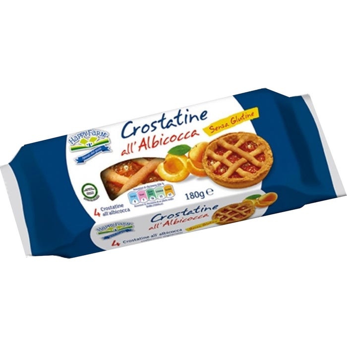 Happy Farm Crostatine All'Albicocca Senza Glutine 180 g