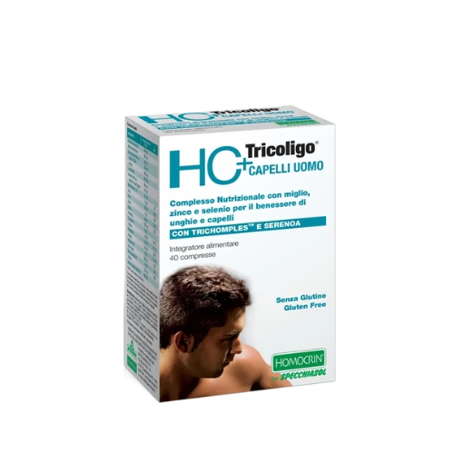 Specchiasol HC+ Tricoligo Uomo Integratore Unghie e Capelli 40 Compresse