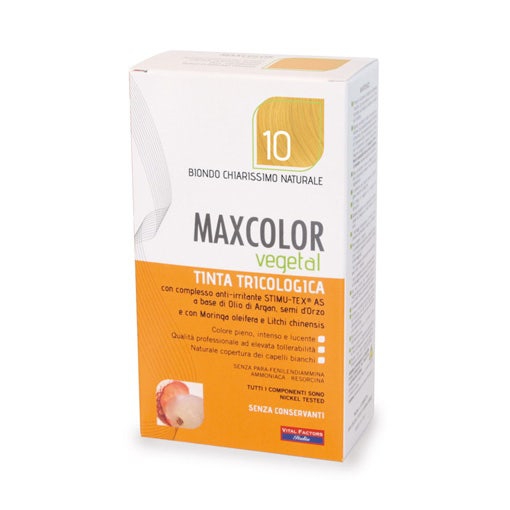 Maxcolor Vegetal Tinta 10 Biondo Chiarissimo Naturale 140ml