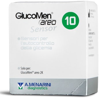 Glucomen Strisce Areo Sensor Analisi Glucosio 10 Pezzi