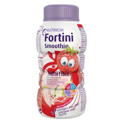 Fortini Smothie Multi Fibre Integratore Nutrizionale Gusto Frutti Rossi 200 ml