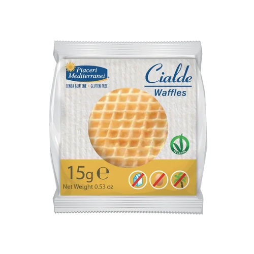 Piaceri Mediterranei Cialde Waffels Senza Glutine 15 g