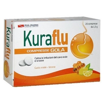 Kuraflu Gola Limone E Miele Integratore Tosse 20 Compresse