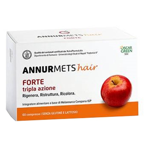 Annurmets Hair Forte Tripla Azione Integratore per Capelli 60 Compresse