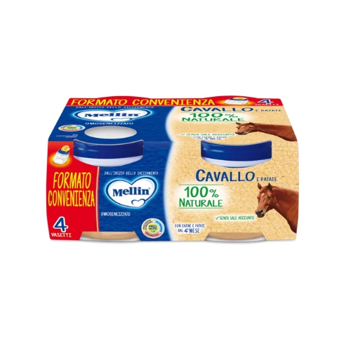 Mellin Omogeneizzato Cavallo 4x80g 4 Mesi+