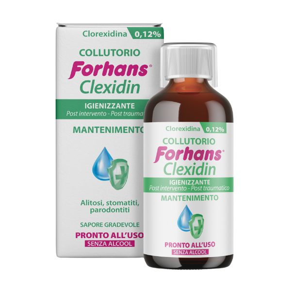 Forhans Clexidin 0,12% Collutorio Senza Alcol 200 ml