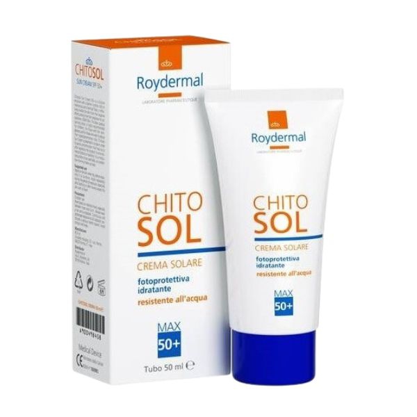 Chitosol Crema Solare Viso SPF 50+ Fotoprotettiva Idratante 50 ml