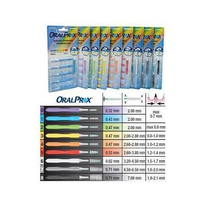 Oralprox Scovolino Interdentale 1 Azzurro 6 Pezzi