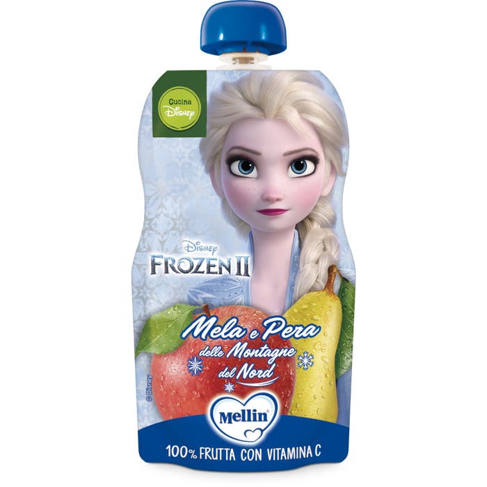 Mellin Merenda Pouch Disney Mela Pera 110g