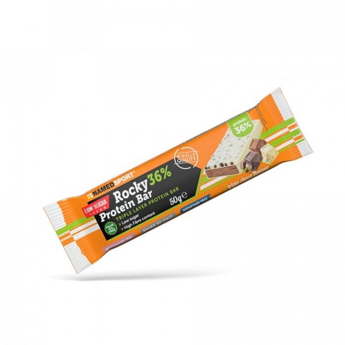 Named Sport Rocky 36% Barretta Proteica Con Cioccolato Bianco Gusto Triplo Ciocc