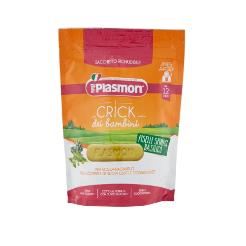 Plasmon Crick Piselli Spinaci Basilico 100g 12 Mesi 