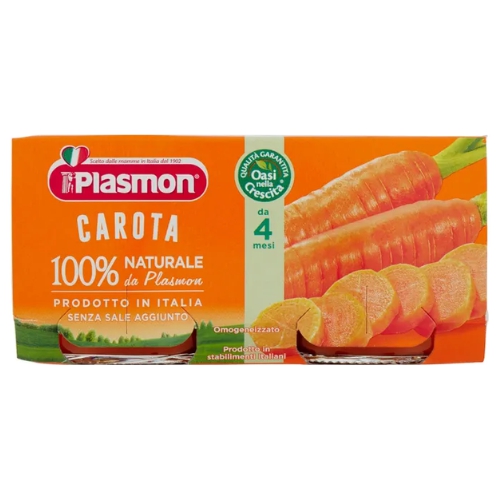 Plasmon Omogeneizzato Carote 2 Vasetti 80 g