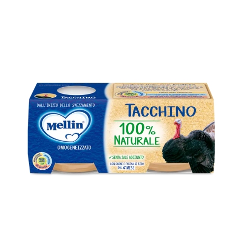 Mellin Omogeneizzato Tacchino 2x120g