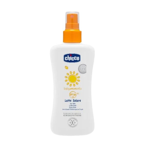 Chicco Latte Solare Spray SPF50+ Per Bambini 150 ml