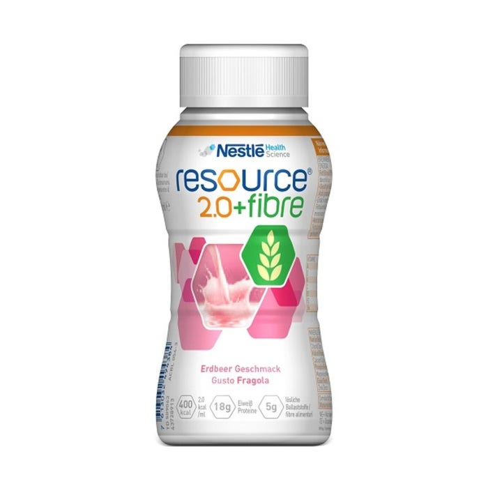 Resource 2.0+Fibre Fragola Bevanda Con Fibre 200 ml