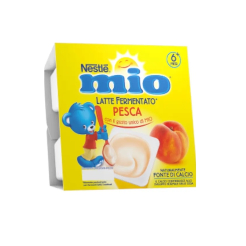 Nestl Mio Merenda Latte Fermentato Pesca 4x100g 6 Mesi