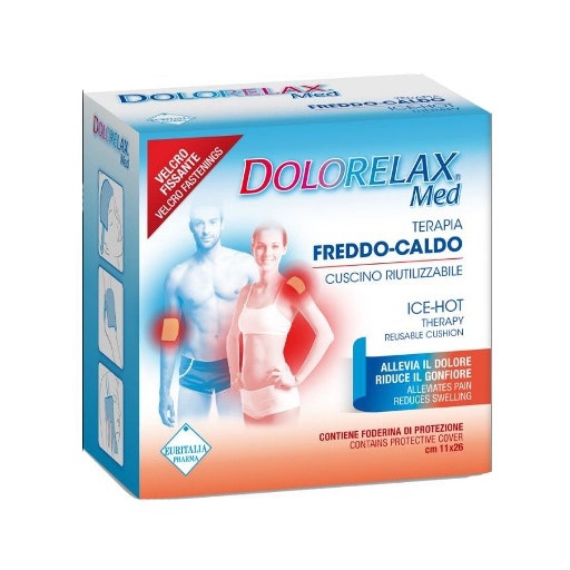 DolorelaxIce Hot Cuscino Riutilizzabile con Velo 12x28 cm 1 Pezzo