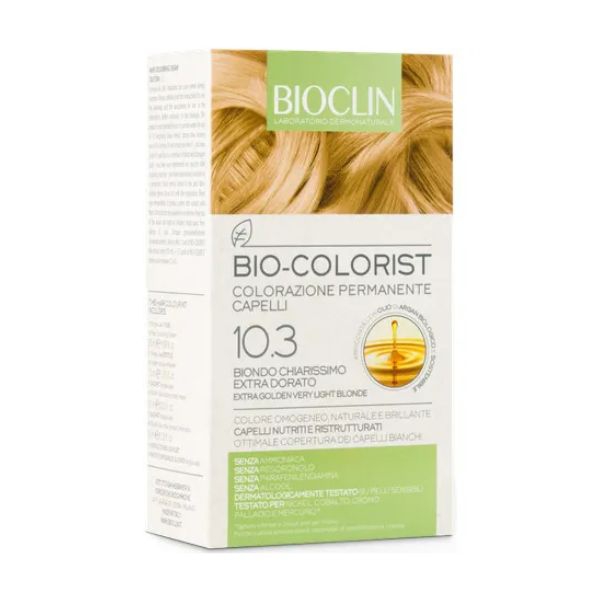 Bioclin Bio-Colorist 10.3 Biondo Chiarissimo Extra Dorato Tintura Naturale Capel