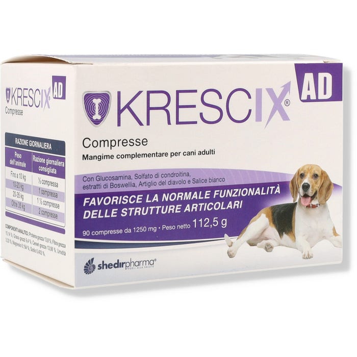 Krescix AD Mangime Complementare Per Cani Adulti 90 Compresse