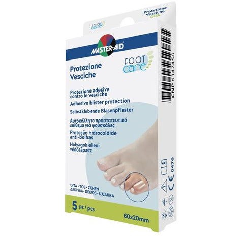 Master-Aid Foot Care Vesciche Protezione Per Dita 60x20mm 5 Pezzi