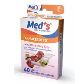 Med's Strips Kids Cerotti Polietilene Colorti 40 Pezzi Assortiti